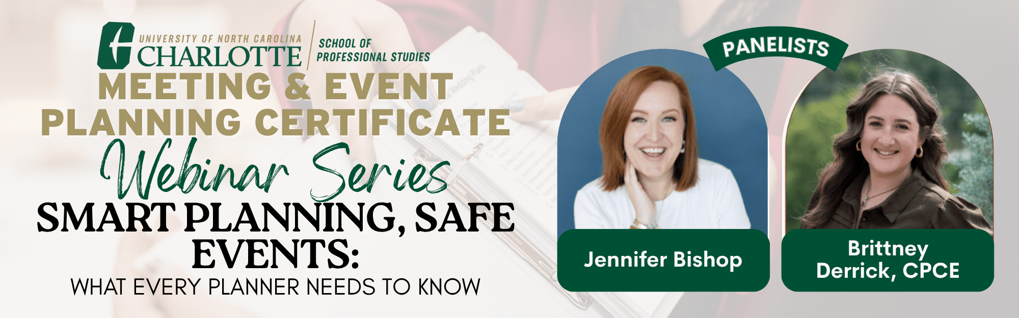 meeting and event planning certificate webinar